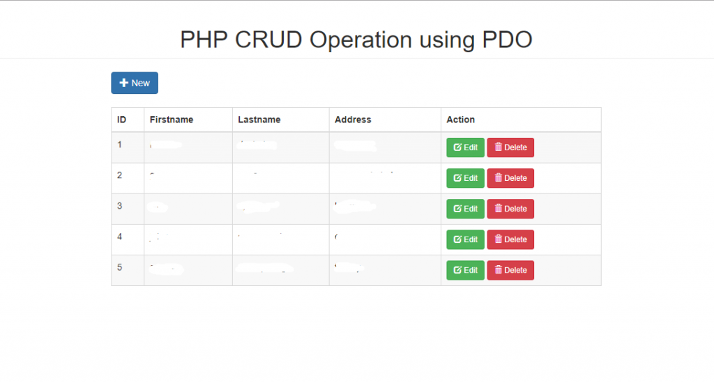 CRUD Operation in XML File using PHP with Modal