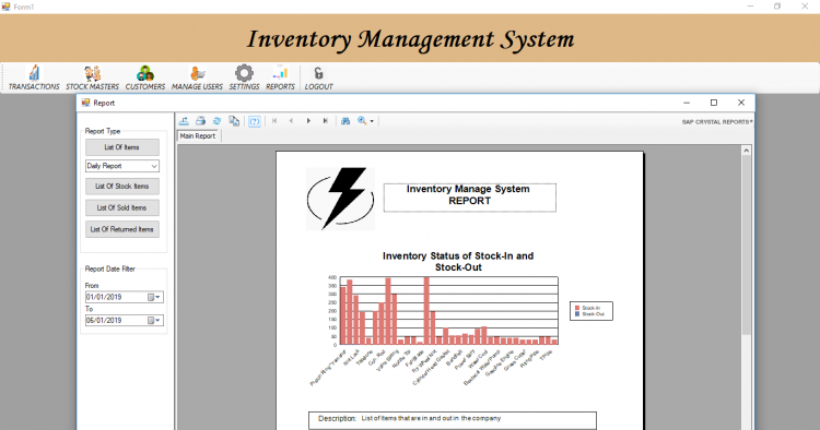 Inventory Management System Using Visual Basic.Net
