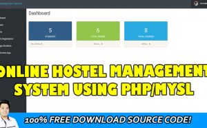hostel management system in php