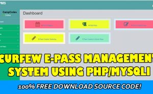 curfew epass management system in php