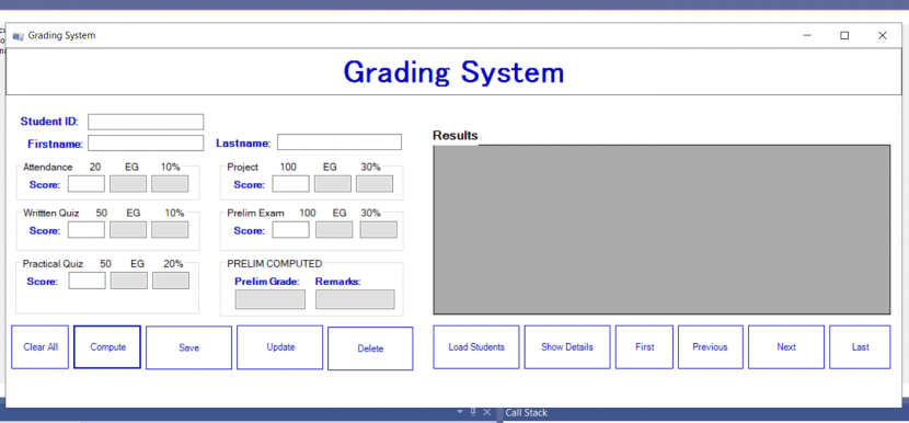 student grading system in csharp