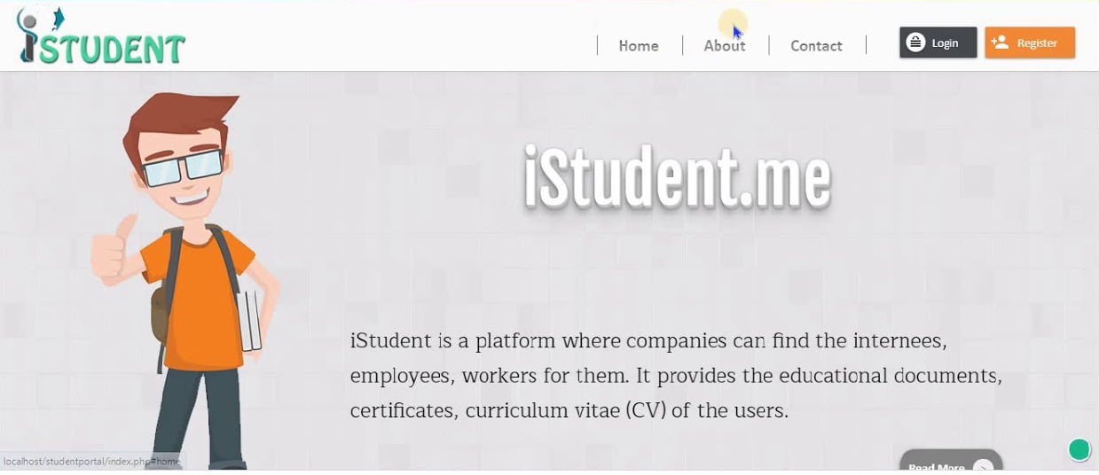 Web Based Student Portal project