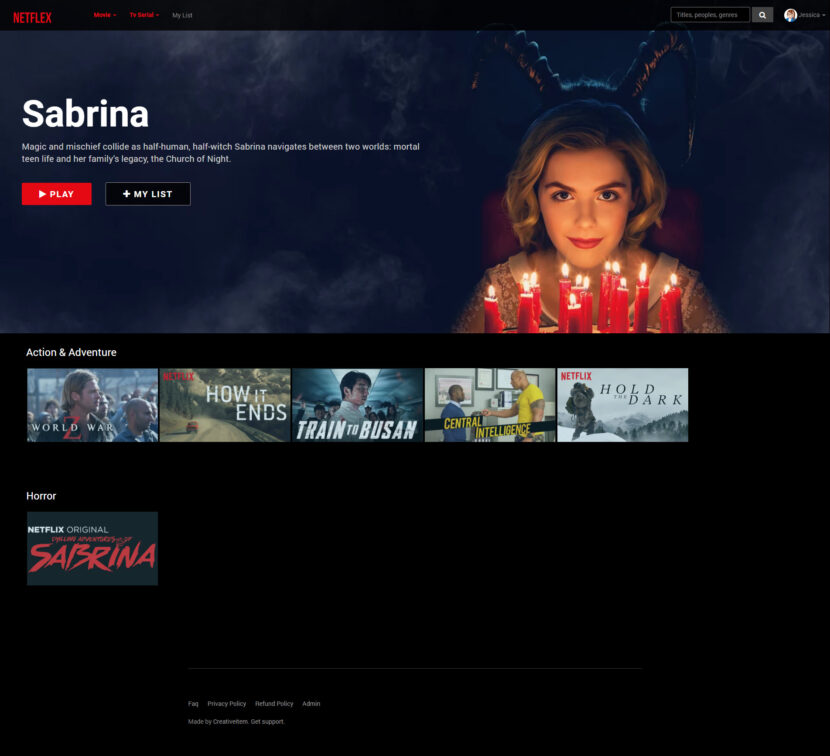netflix clone movie subscription system free download
