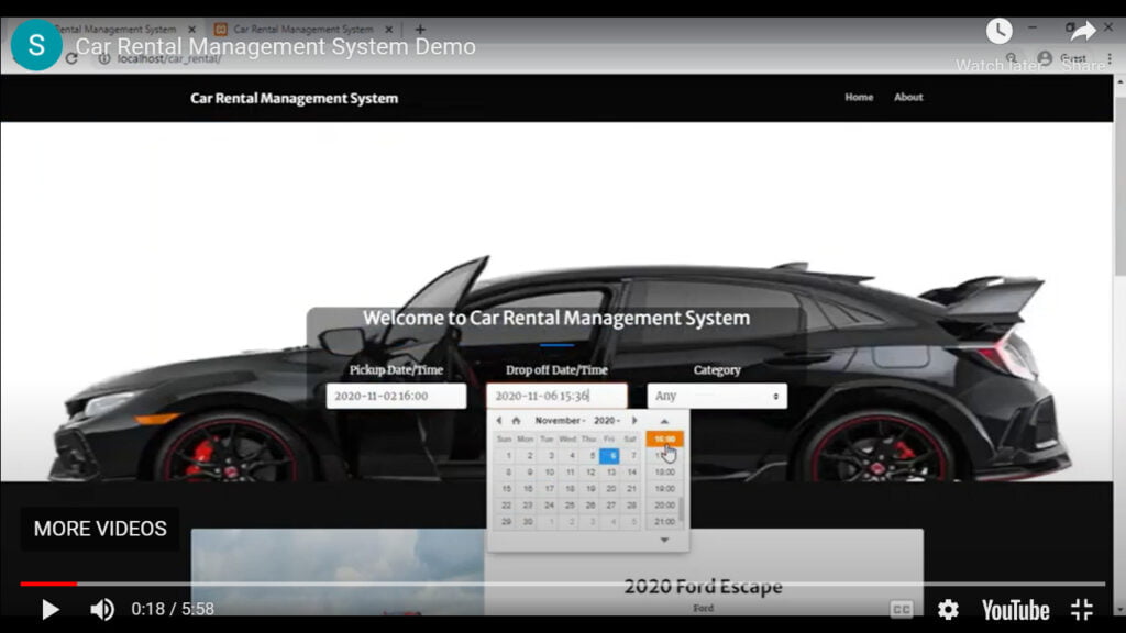 available cars page pickup dropoff category clientside 1