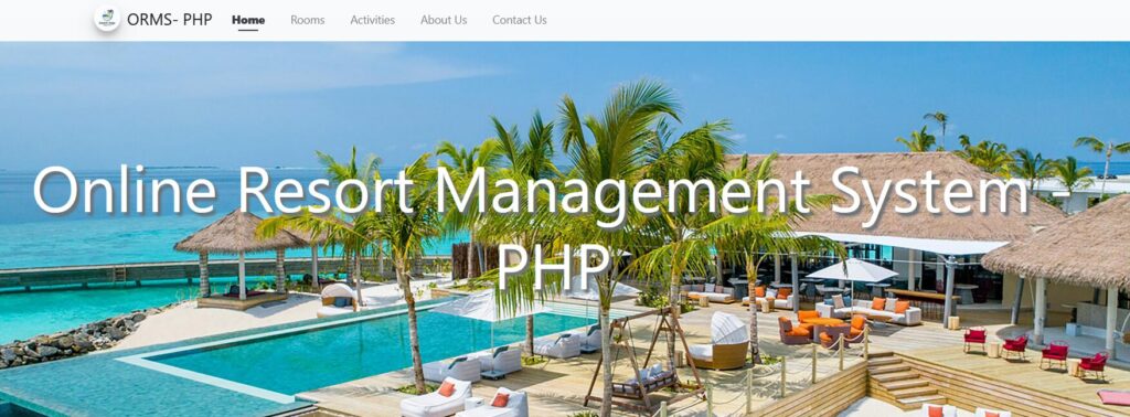 online resort management system